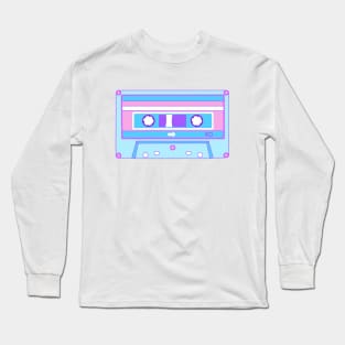 Transgender Flag Cassette Long Sleeve T-Shirt